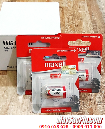 COMBO mua 01hộp=10vỉ Pin 3v lithium Maxell CR2 CR15H270 chính hãng _Giá chỉ 870.000/Hộp 